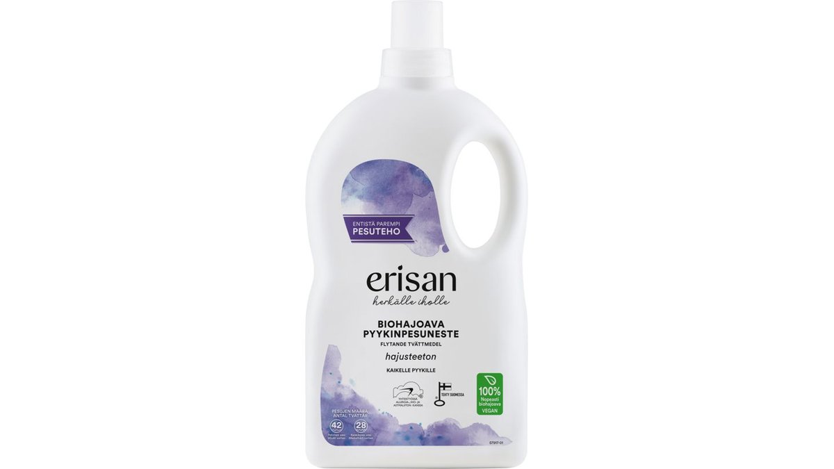 Erisan Hajusteeton Biohajoava Pyykinpesuneste 1.5l