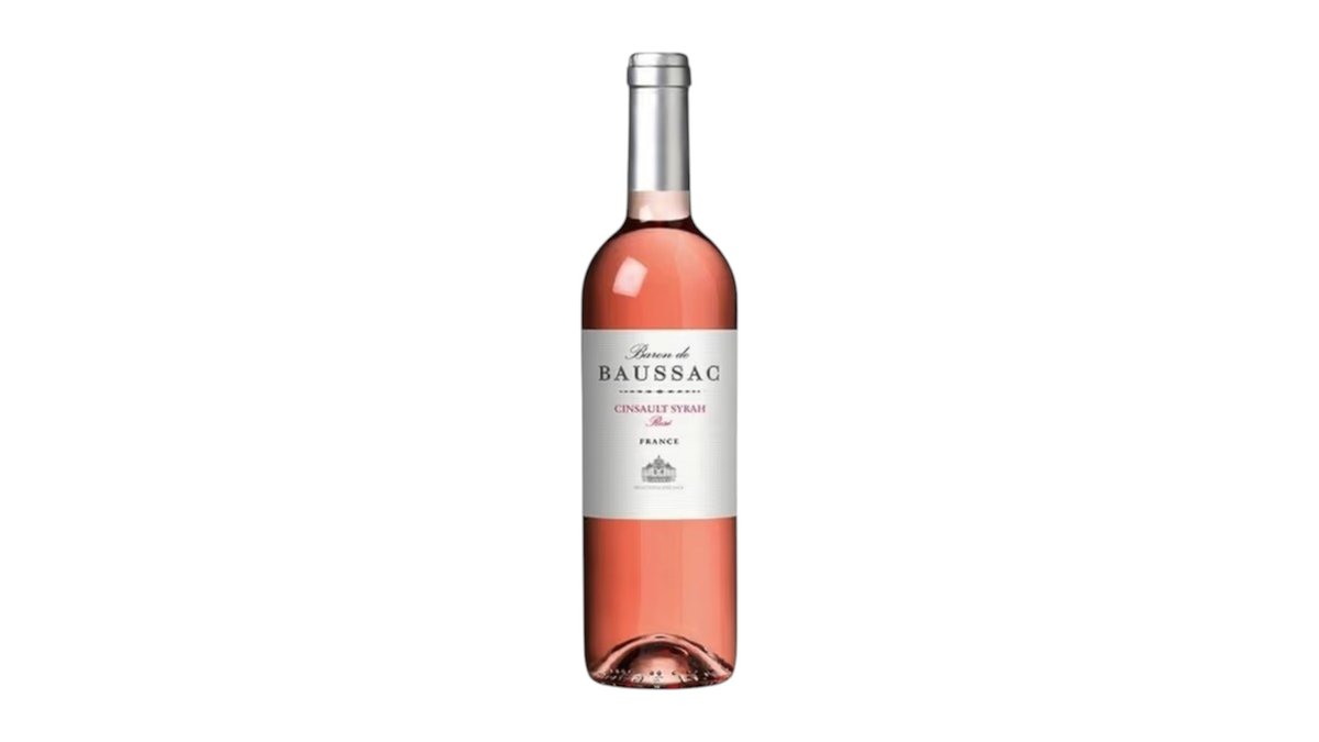 🇫🇷 Baron de Baussac Cinsault Syrah rosé IGP růžové suché víno, 0,75 l