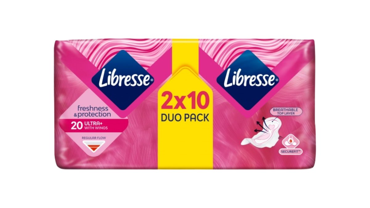 Libresse Invisible Ultra hügieenisidemed 20tk