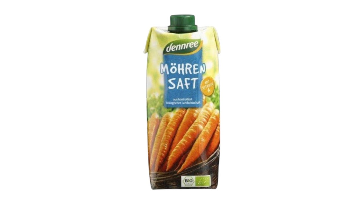 Dennree Mrkvová BIO šťáva, 500 ml