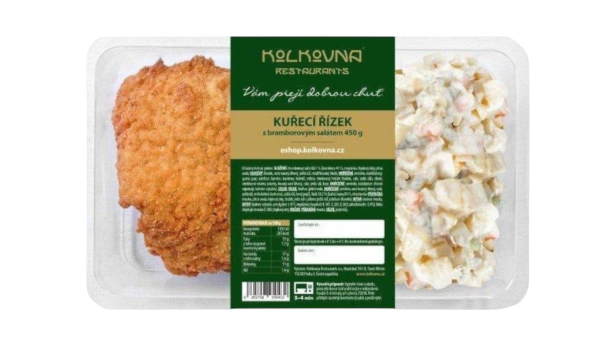 Kolkovna Kuřecí řízek s bramborovým salátem, 450 g