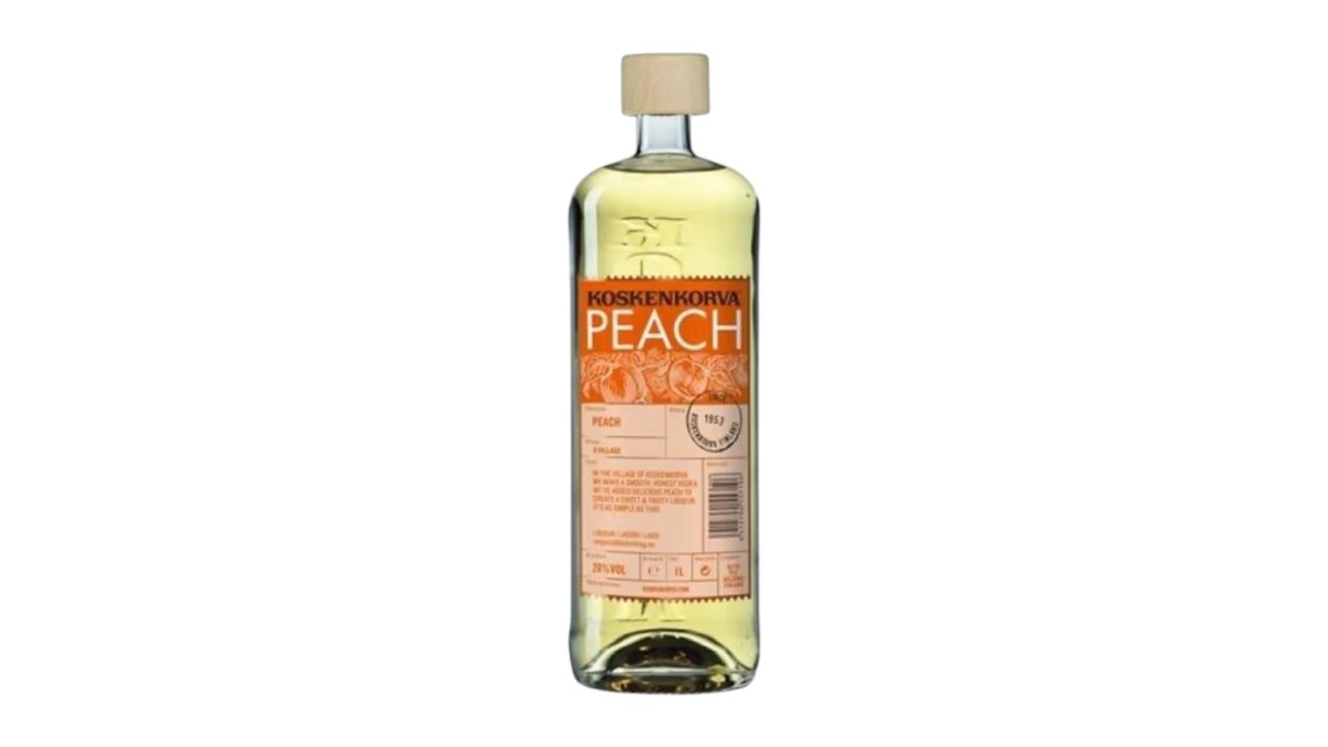 Koskenkorva Peach vodka 21%, 1 l