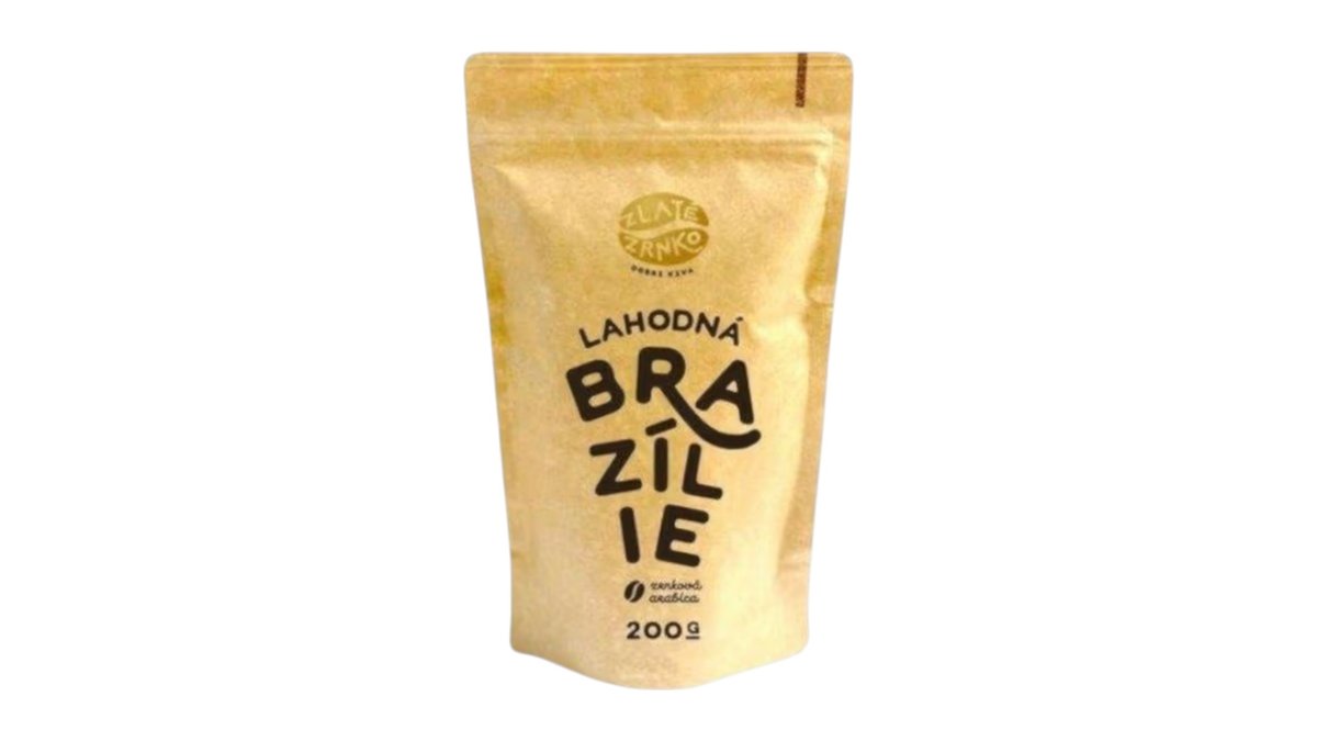 Zlaté Zrnko Brazília, zrnková káva, 200 g