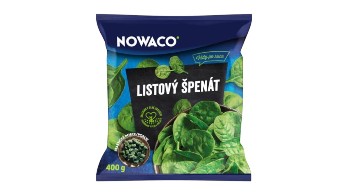 Nowaco Špenát listový, 400 g