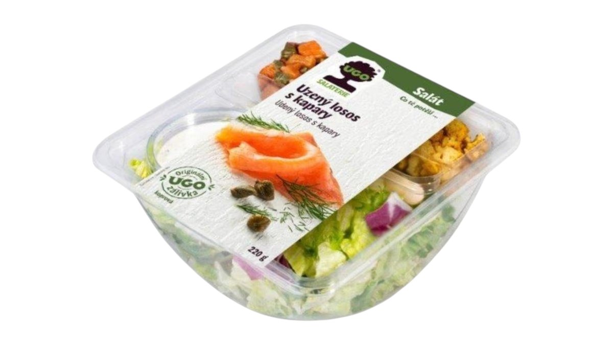 ** Ugo Salmon with capers and dill dressing, 220 g