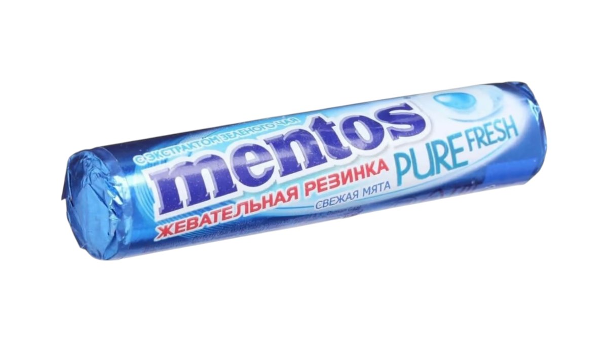 Резинка жевательная Mentos свежая мята 15,5 г