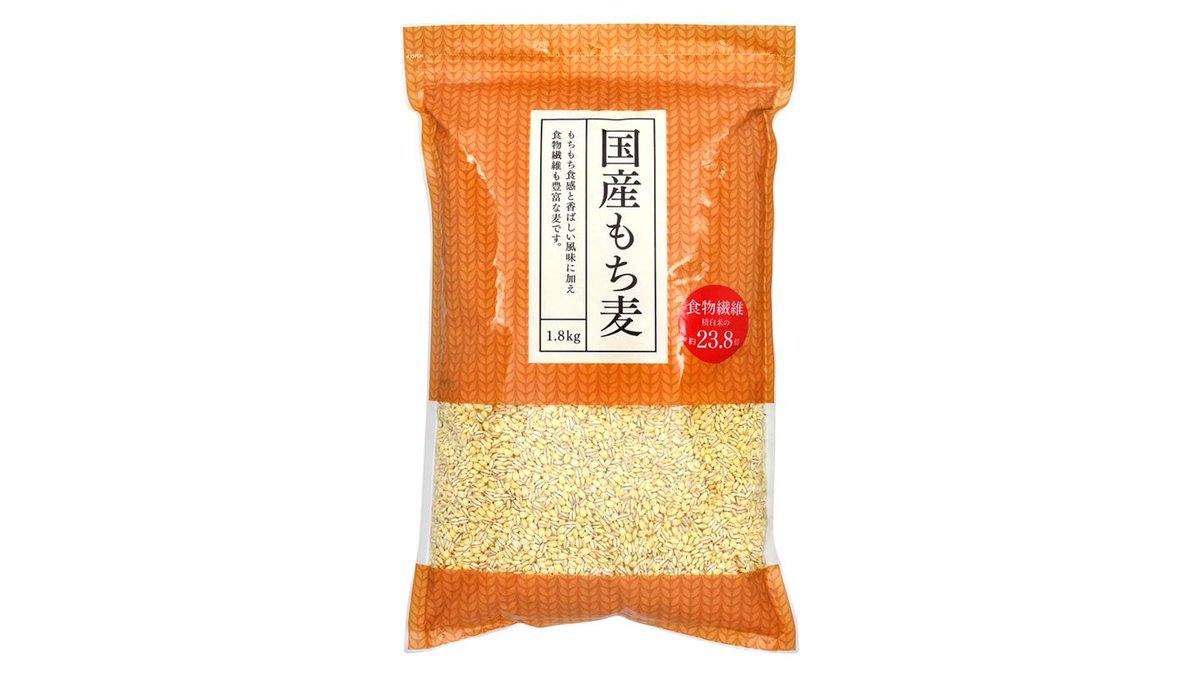 国産もち麦(1.8kg) | スーパーセンタートライアル上磯店 | Wolt