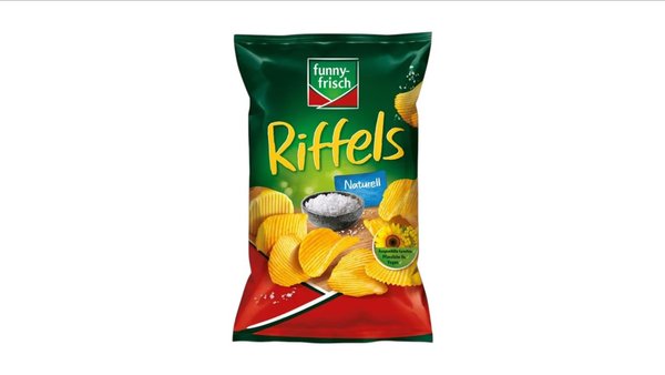 Funny-Frisch Riffels Naturell Chips