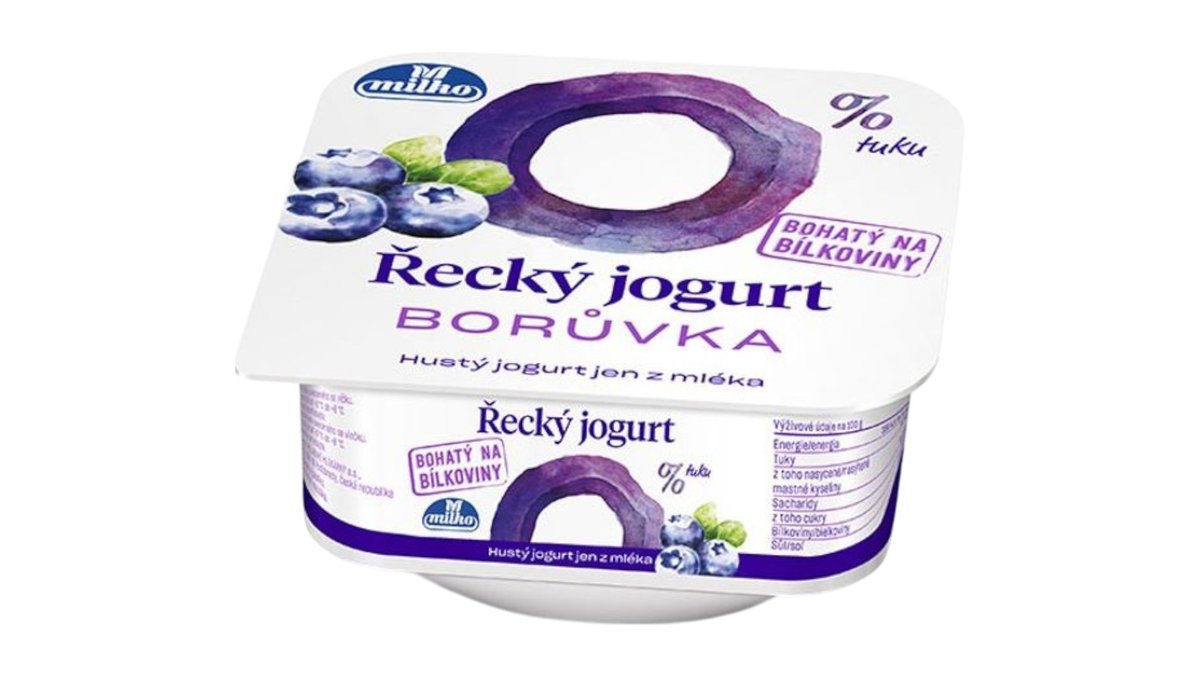 Milko Grécky jogurt 0% čučoriedka, 140 g