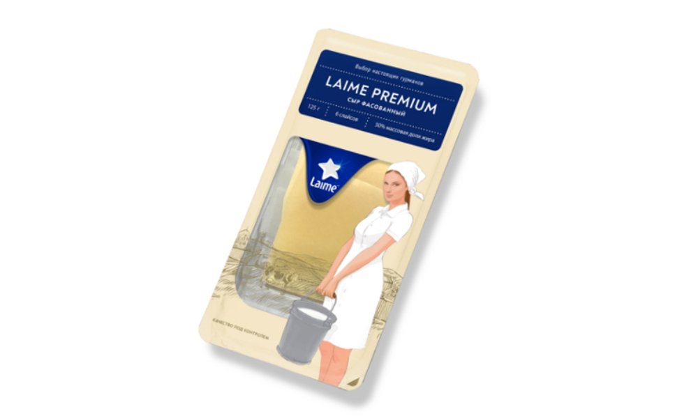 Сыр полутвердый  Laime premium 50% 125г