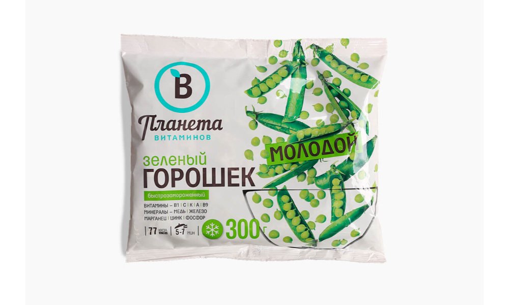 Горошек зеленый Планета Витаминов молодой 300 г