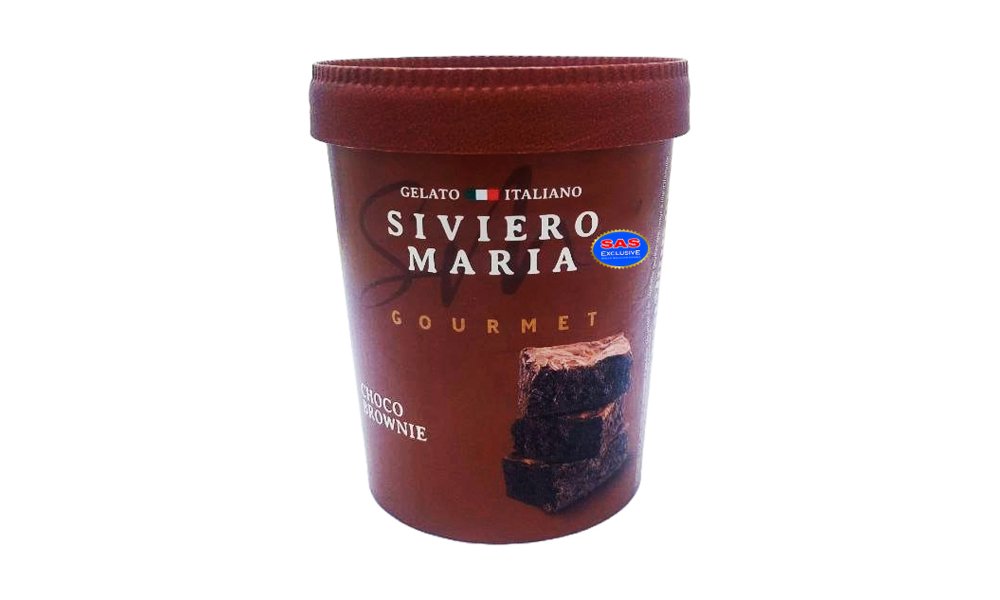 Мороженое Gelato siviero gourmet choco brownies 300мл