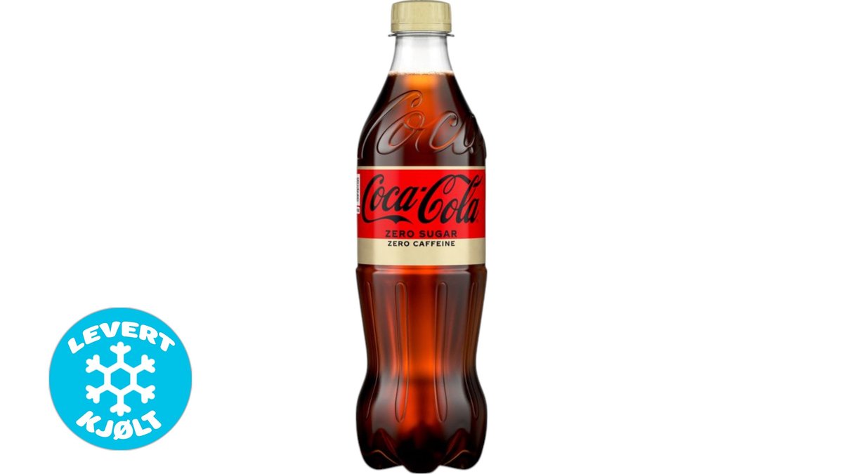 Coca-Cola Uten Sukker Koffeinfri, 500 ml