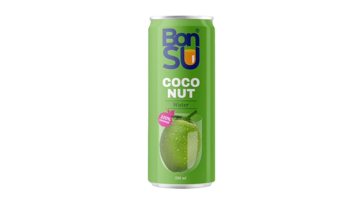 BonSU kokosová voda 100%, 330 ml