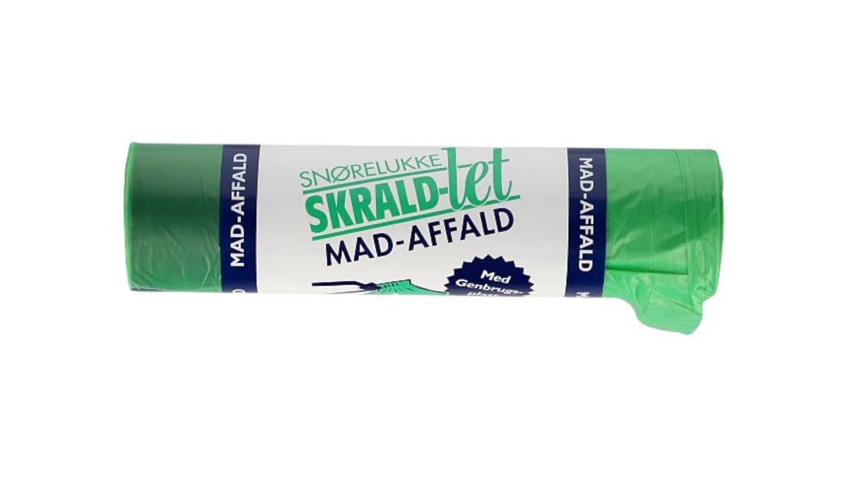 Mad affaldsposer m. snørelukning 15 l, Skrald-Let