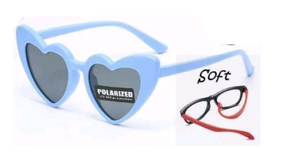 Kids sunglasses soft material light blue