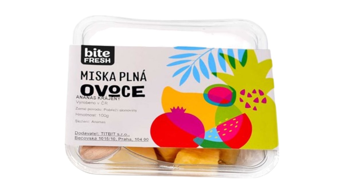** Bite fresh Ovocný šalát ananás krájaný, 100 g