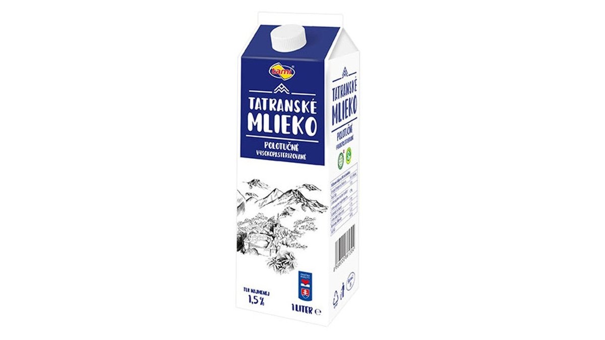 Tami Tatranské mlieko čerstvé polotučné, 1 l
