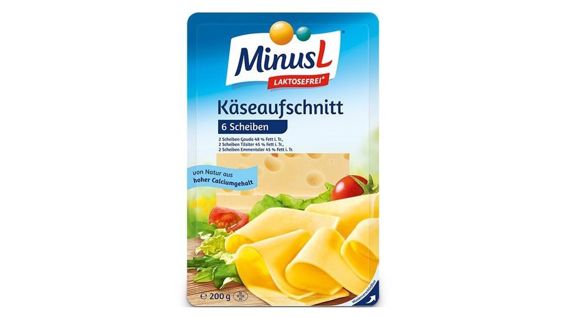 Minus L Syr mix bezlaktózový, plátky, 200 g