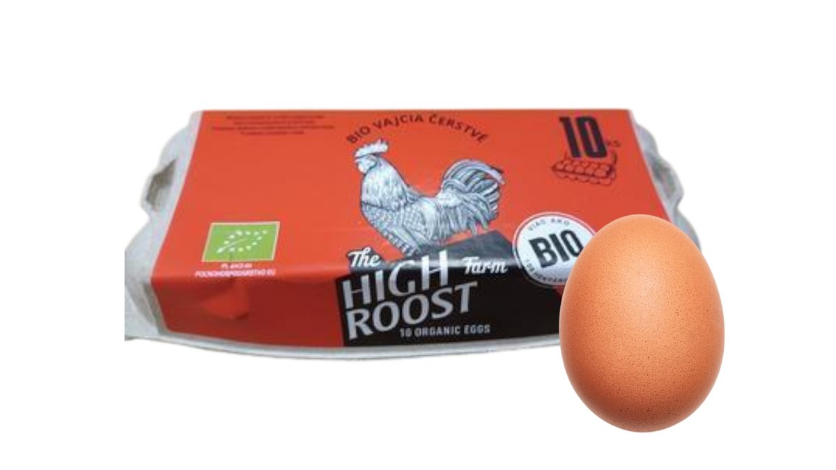 The High roost Bio slepačie vajcia, 10 ks