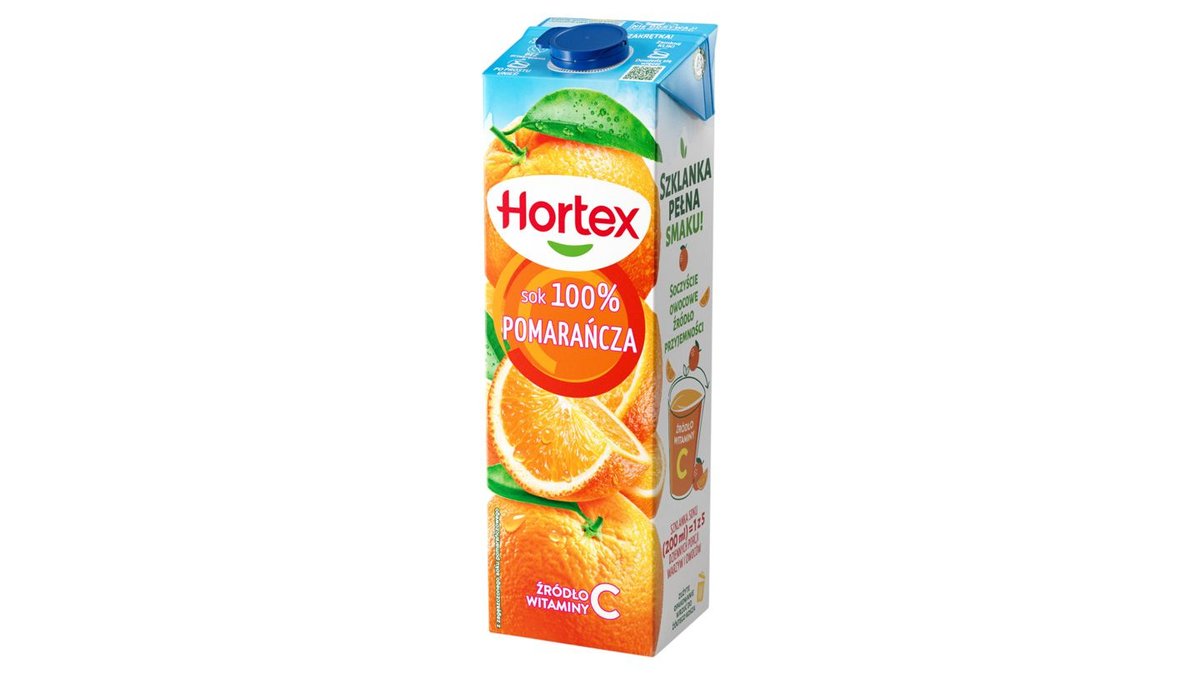 Hortex Sok 100 % pomarańcza 1 l