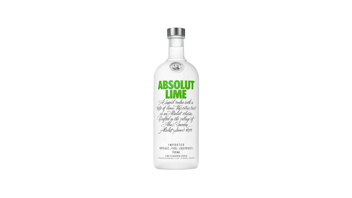Водка Absolut lime 40% 700мл