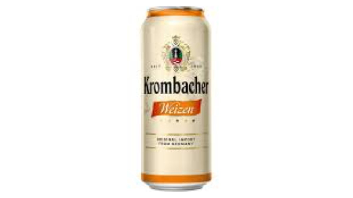Пиво KROMBACHER Weizen Светлое нефильтрованное 0,5л ж/б