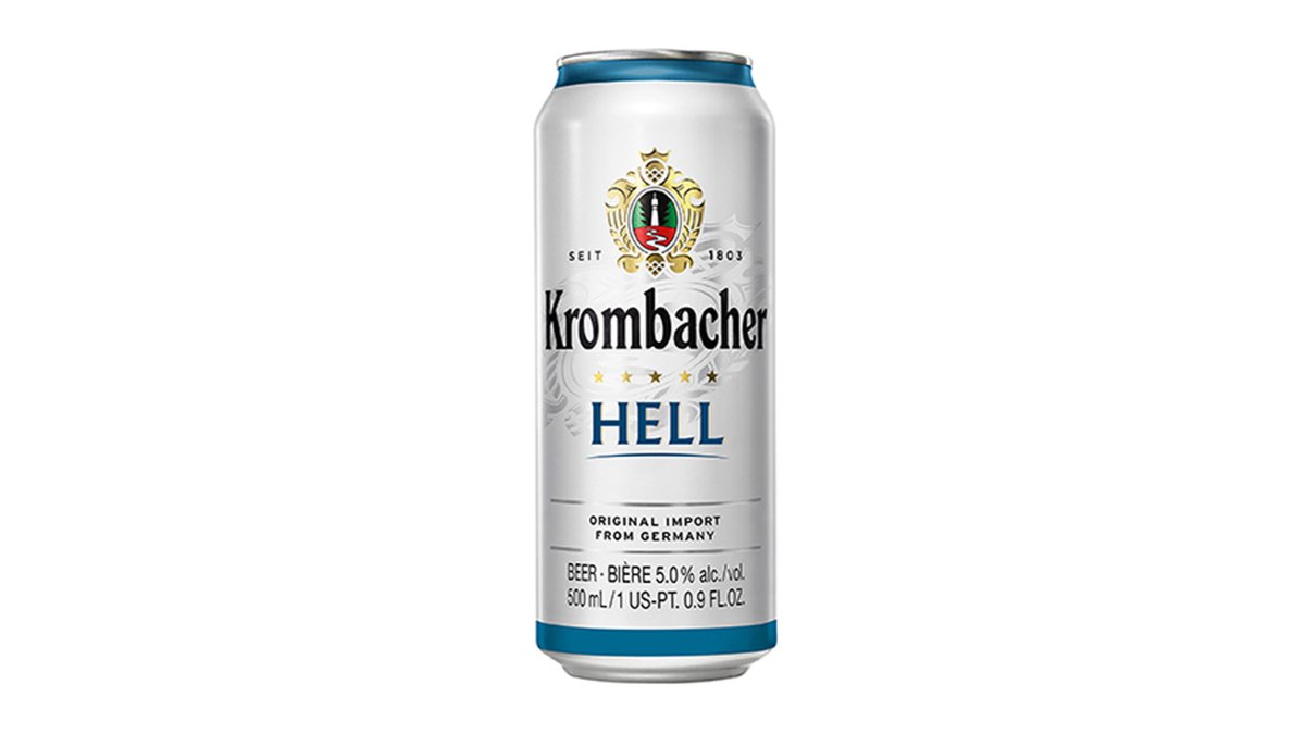 Пиво KROMBACHER Hell Светлое 0,5л ж/б