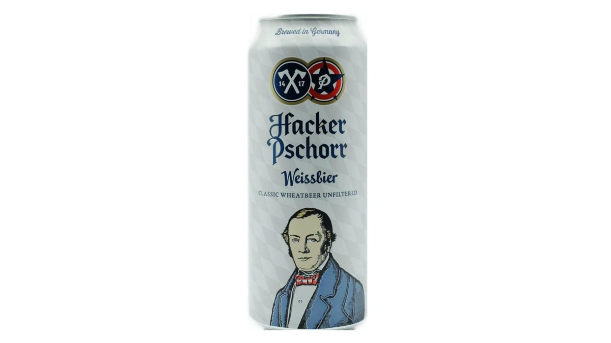 Пиво Haker-Pschorr Weisse светлое 5,5% 500 мл ж/бан