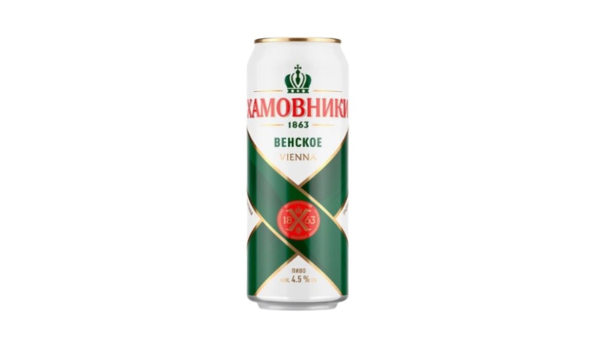 Пиво Хамовники венское 4,5% 450мл