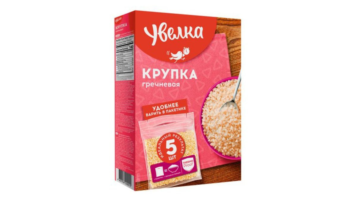 Крупа Увелка гречка 400г вар/пак