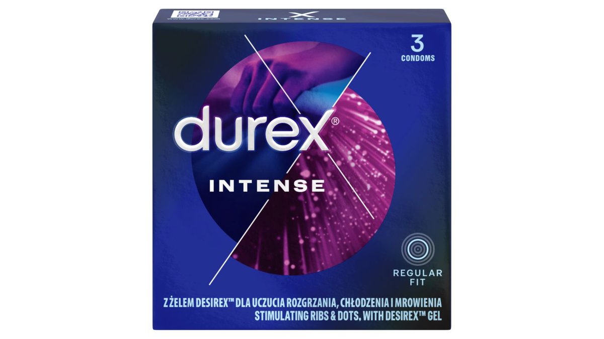 Durex Intense Prezerwatywy 3 sztuki