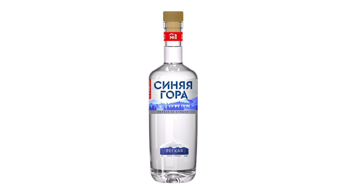 Водка Синяя Гора легкая 38% 450мл