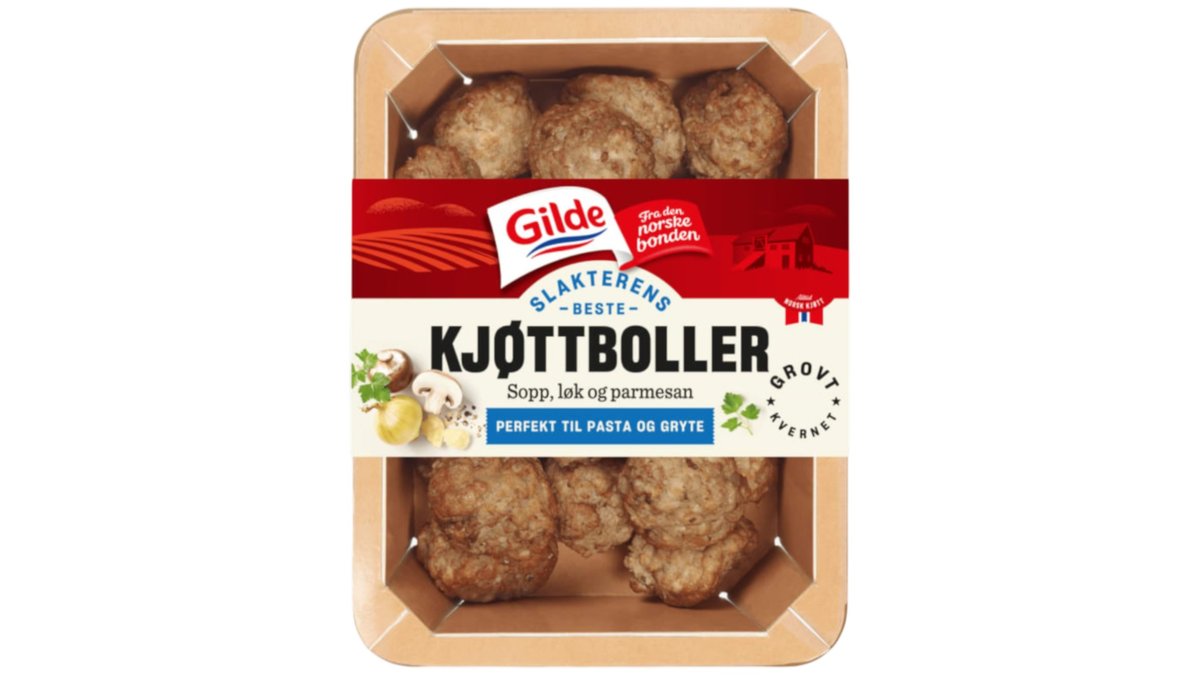 Gilde Kjøttboller Sopp & Løk, 400 g