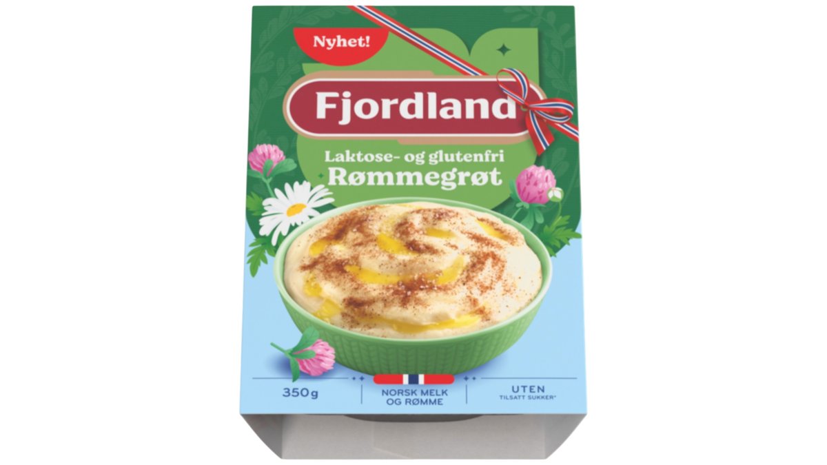 Fjordland Rømmegrøt Laktosefri & Glutenfri, 350 g