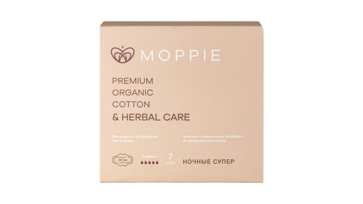 Прокладки Moppie ночные супер 7 шт