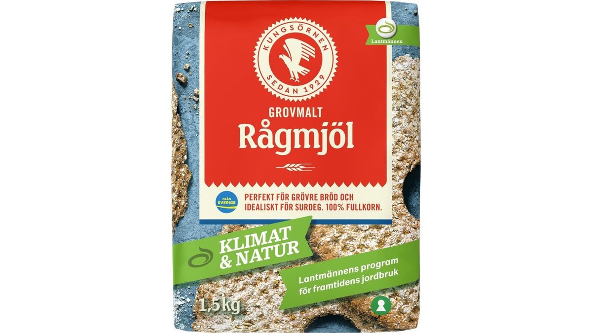 Kungsörnen Rågmjöl Grovt, 1,5 kg