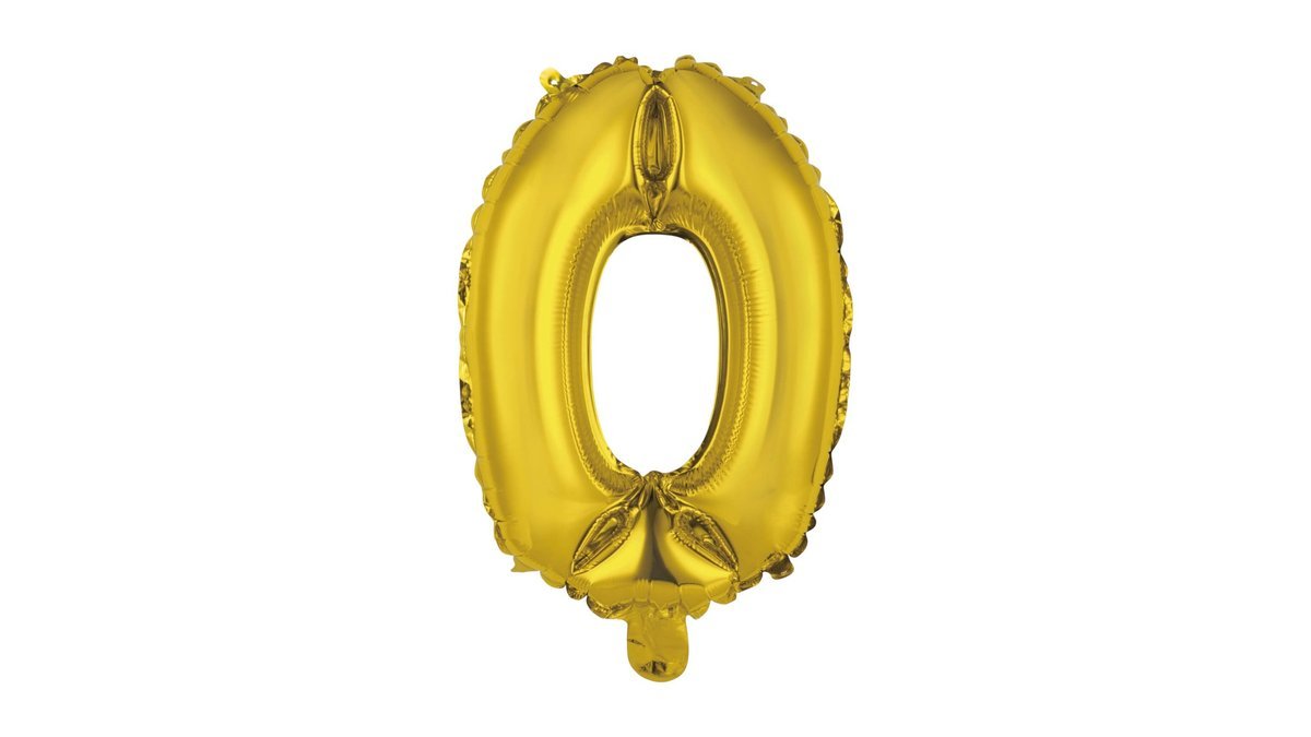 Numerofolio 0 kullanvärinen puhallettava 35 cm