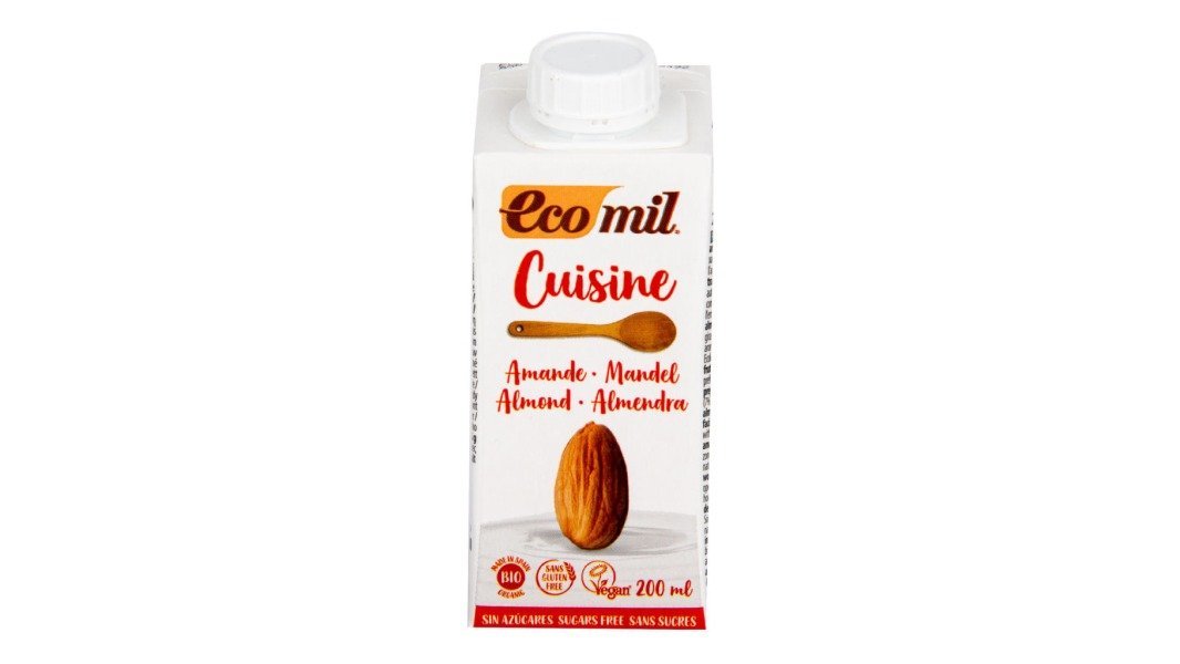 Ecomil Mandľová alternatíva smotany, 9 % tuku, 200 ml