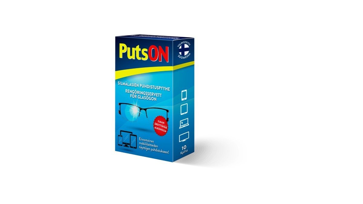 PutsOn Silmälasien puhdistuspyyhe
