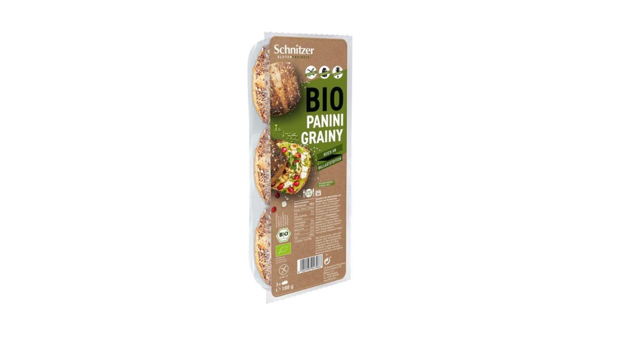 Panini grainy, bezlepkové na dopečenie, 188 g