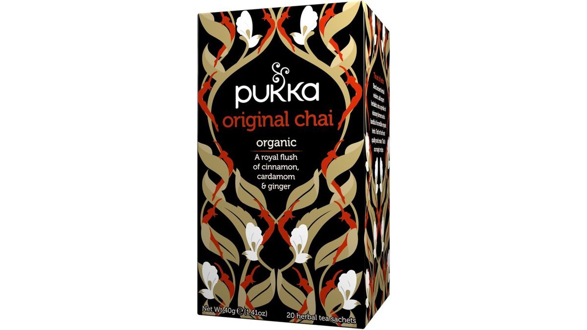 Pukka Te Svart Chai EKO, 20-pack