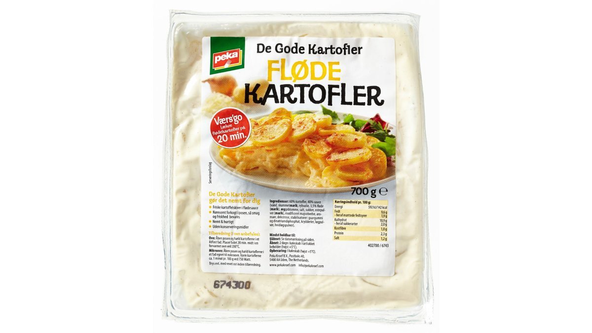 Flødekartofler, Peka