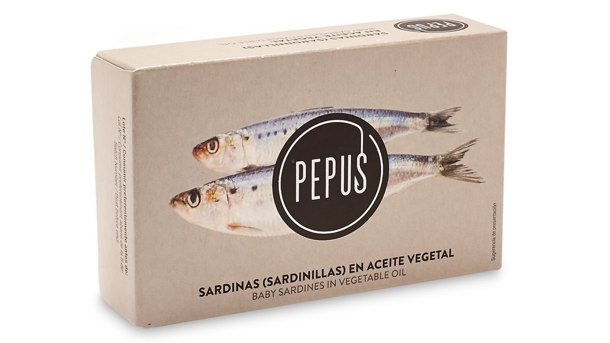 Sardiner i solsikkeolie, Pepus