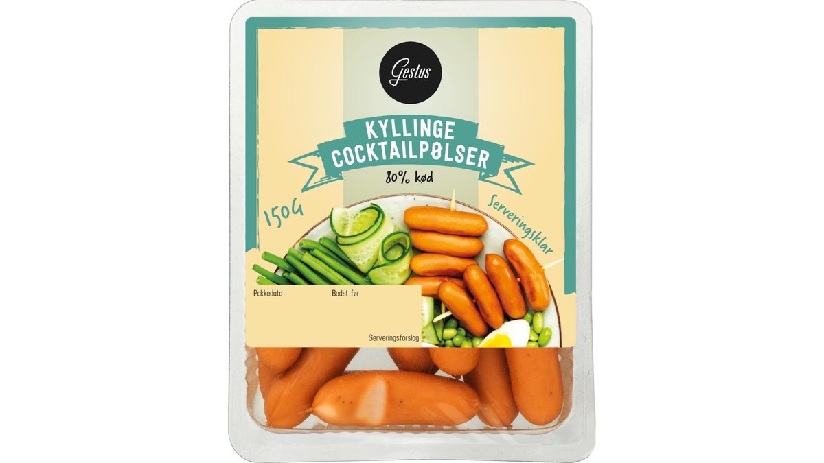 Cocktailpølser af kylling, Gestus