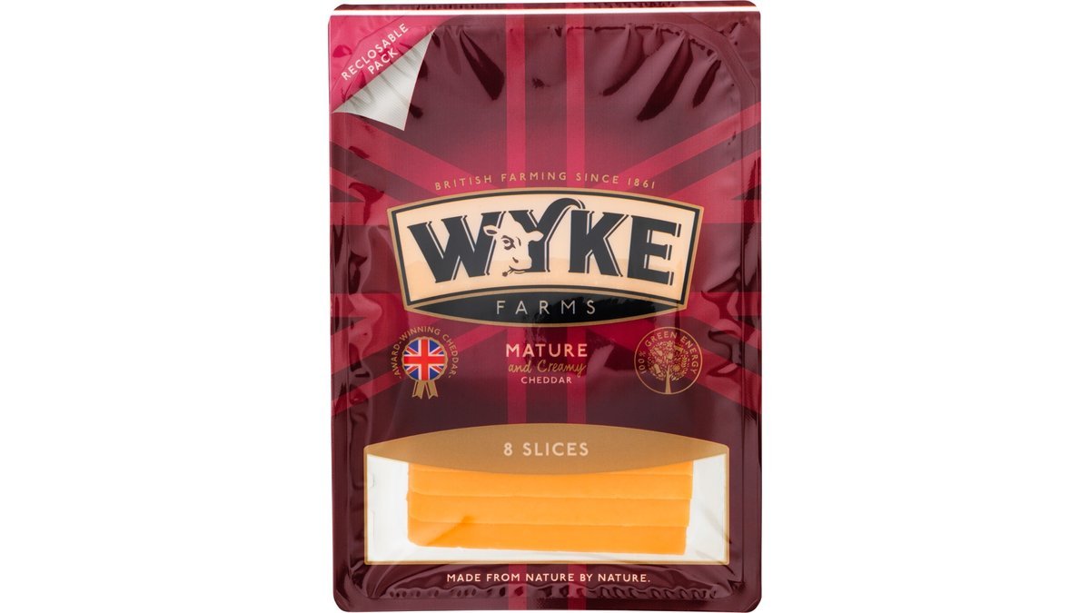 Cheddar i skiver rød, Wyke Farms