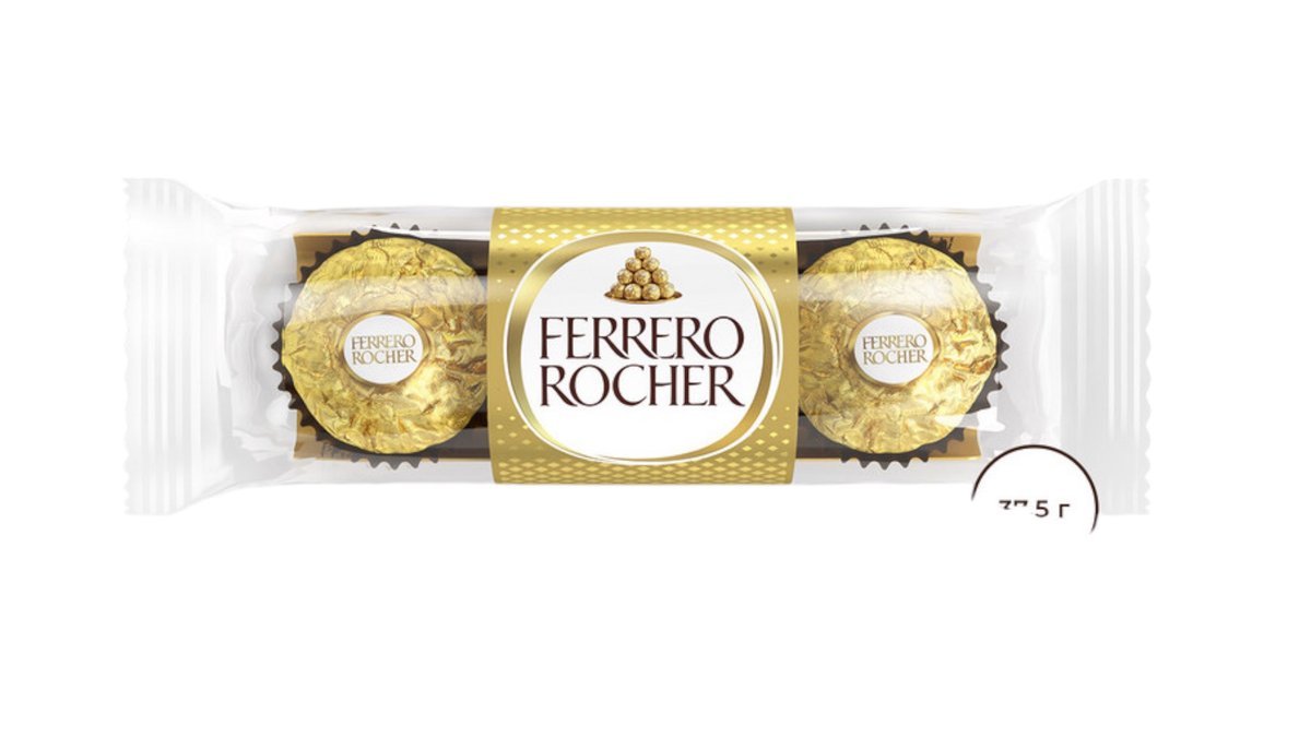 Конфеты Ferrero rocher т3x16x6 37,5 г