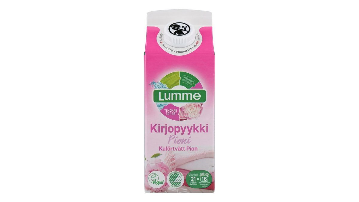 Lumme Kirjopyykki Pioni pyykinpesuneste 750ml