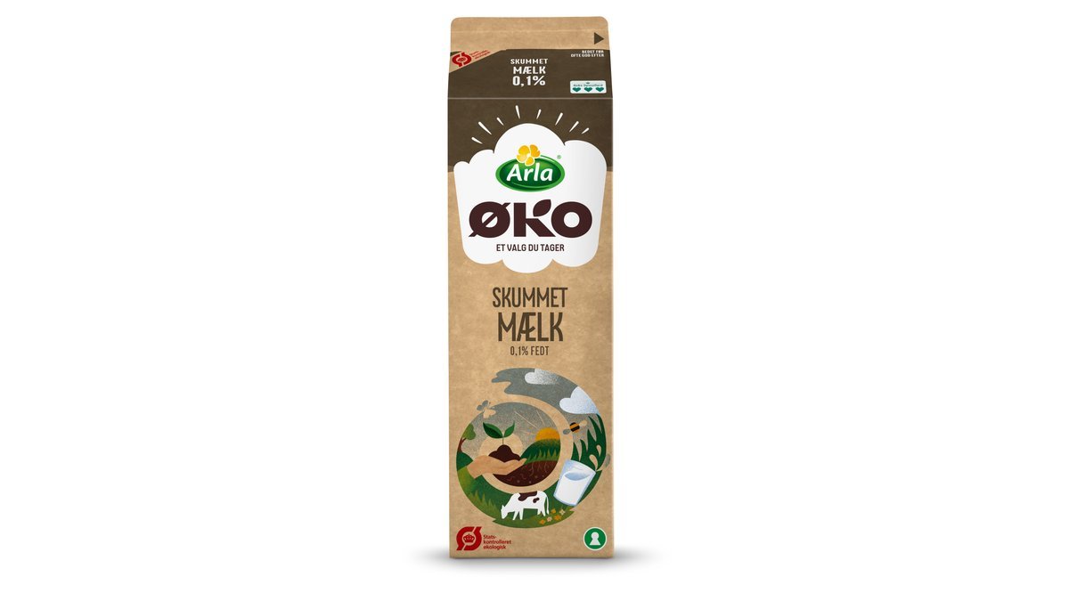 Skummetmælk 0,1% øko. Arla ØKO