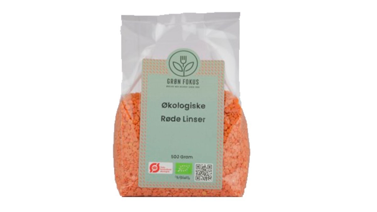 Røde linser øko. Grøn Fokus